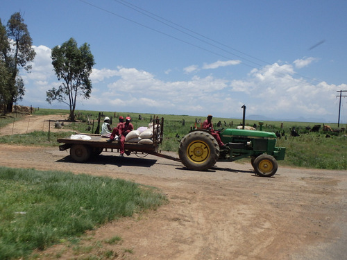 Tractor and Trailer - we waved at each other.